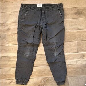 Sun + Stone Gray Jogger Sweatpants with Tapered Legs